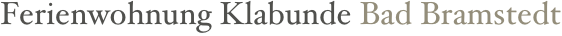 Ferienwohnung Klabunde Bad Bramstedt